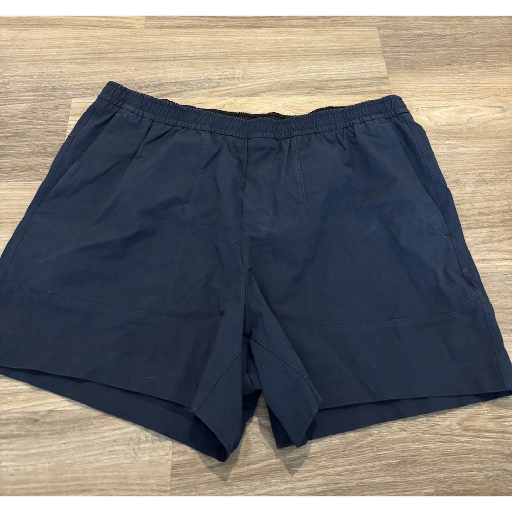 Lululemon Men's XXL Navy Blue 5" Bowline Versatwill Stretch Shorts LM7BDDS